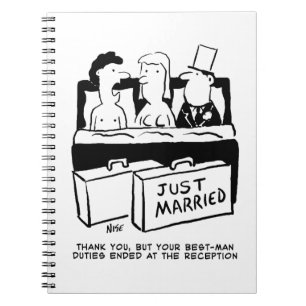 Honeymoon Wedding Night for Bride & Groom Notebook