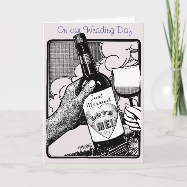 Honeymoon, wedding night, love me! Editable text Card (Front)