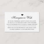 Honeymoon Wish Wedding Invitation Insert Cards<br><div class="desc">Honeymoon wish insert cards are the perfect enclosure cards for your wedding invitations, engagement announcements, or save the date cards. These honeymoon fund cards are a polite way to ask for cash as your wedding gift, so you and the hubby or Mrs. can go on the vacay of a lifetime....</div>