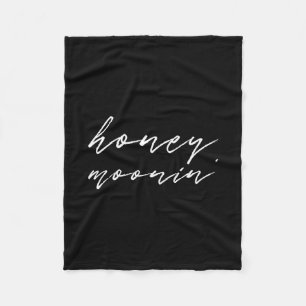 Honeymoonin Bride Groom Honeymoon Vacation Travel  Fleece Blanket