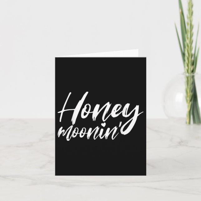 Honeymoonin Honeymoon Bride Groom Matching Couple  Card (Front)