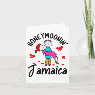 Honeymoonin Shirt Honeymoon Couples Bride Groom Ja Card
