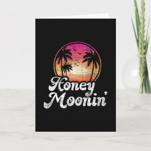 Honeymoonin' - Vintage Sunset Honeymoon Vacation M Card