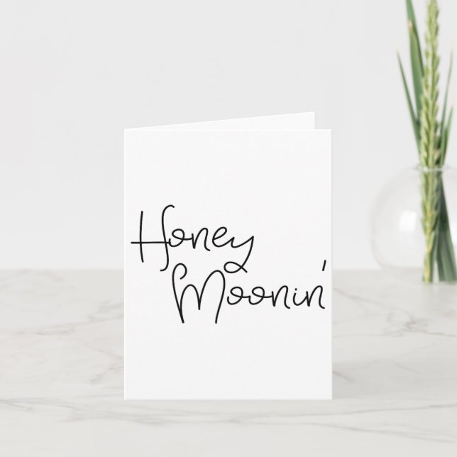 Honeymooning Honeymoon Honeymoonin Couples Bride G Card (Front)