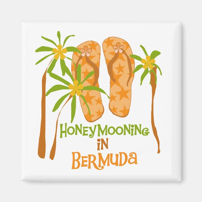 Honeymooning in Bermuda Magnet (Front)