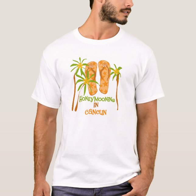 Honeymooning in Cancun T-shirt (Front)