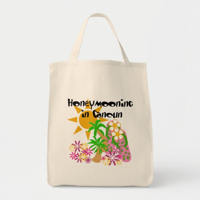 Honeymooning in Cancun Tote Bag (Front)