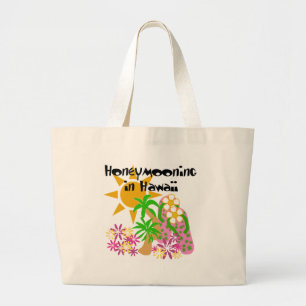 Honeymooning in Hawaii Large Tote Bag