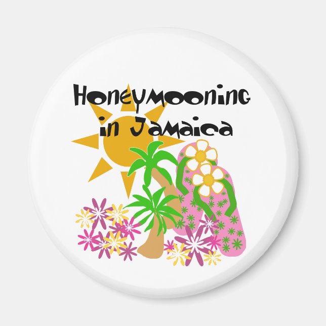 Honeymooning in Jamaica Magnet (Front)