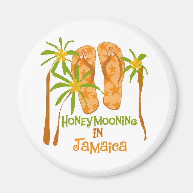 Honeymooning in Jamaica Magnet (Front)