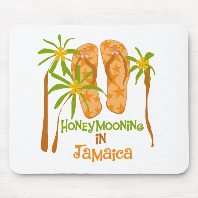 Honeymooning in Jamaica Mouse Pad (Front)