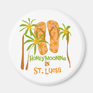 Honeymooning in St. Lucia Magnet