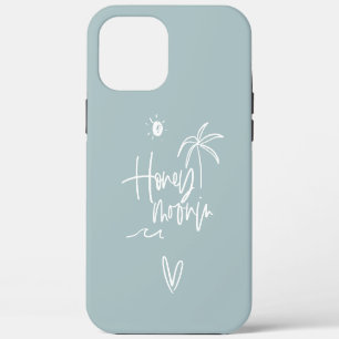 Honeymooning palm tree wedding gift beach iPhone 12 pro max case