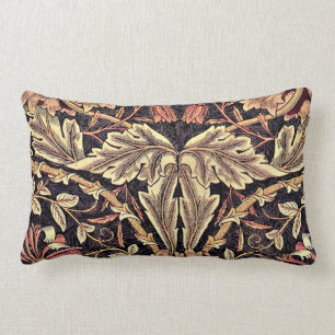 Honeysuckle, a William Morris vintage design Lumbar Cushion