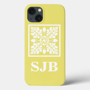 Honeysuckle Acorn and Leaf Tile Design iPhone 13 Case
