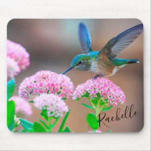 Honeysuckle and Hummingbird Mouse Pad