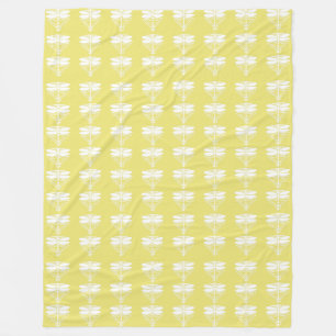 Honeysuckle Arts and Crafts Dragonflies Fleece Blanket