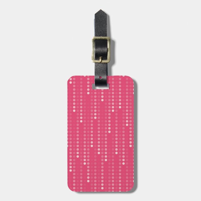 Honeysuckle background luggage tag (Front Vertical)