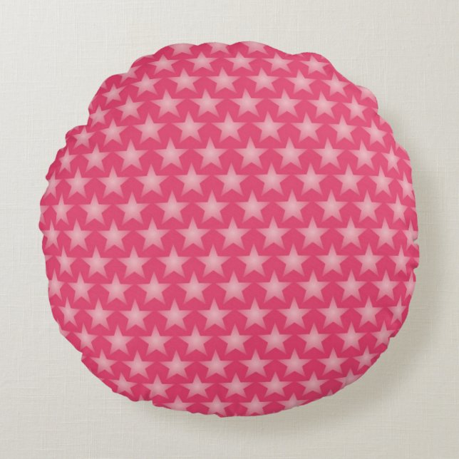 Honeysuckle background round cushion (Front)