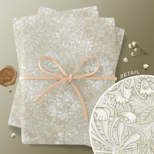Honeysuckle Delight William Morris Larkspur Wrapping Paper Sheet