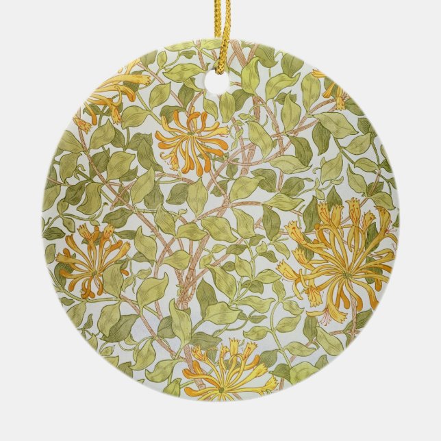 'Honeysuckle' design, 1883 Ceramic Tree Decoration (Front)