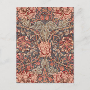 Honeysuckle, Floral Pattern by William Morris Postcard