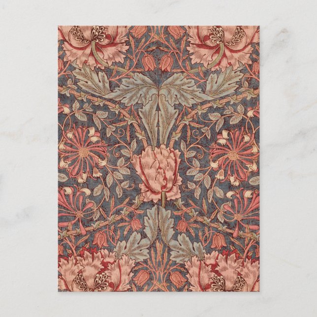 Honeysuckle, Floral Pattern by William Morris Postcard (Front)