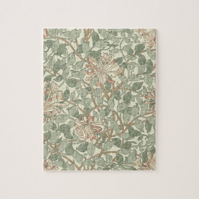 Honeysuckle Floral Wallpaper William Morris Jigsaw Puzzle (Vertical)