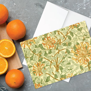 Honeysuckle Floral William Morris Blank Card