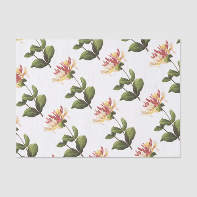 Honeysuckle Flower Pattern Tissue Paper (Front)
