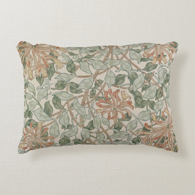 'Honeysuckle II' design Decorative Cushion (Front)