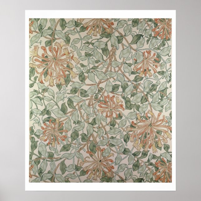 'Honeysuckle II' design Poster (Front)