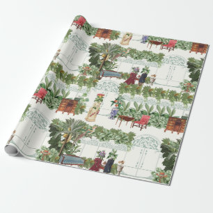 Honeysuckle in Waiting   Natural  Wrapping Paper