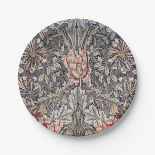 Honeysuckle Print (by William Morris) Paper Plate