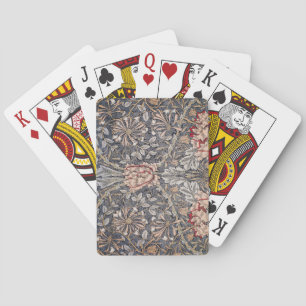 Honeysuckle Print (by William Morris) Playing Cards