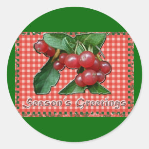 Honeysuckle Season's Greetings Sticker