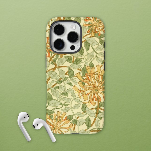 Honeysuckle Vine Orange Flowers William Morris Case-Mate iPhone Case (Creator Uploaded)