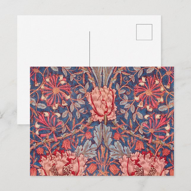 Honeysuckle, Wallpaper by William Morris Postcard (Front/Back)