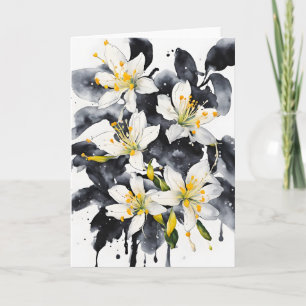 Honeysuckle - Watercolor flowers Card