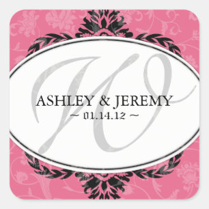 Honeysuckle Wedding Favour Stickers