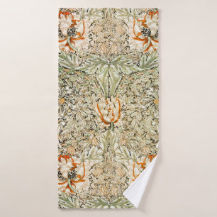 Honeysuckle, William Morris Bath Towel