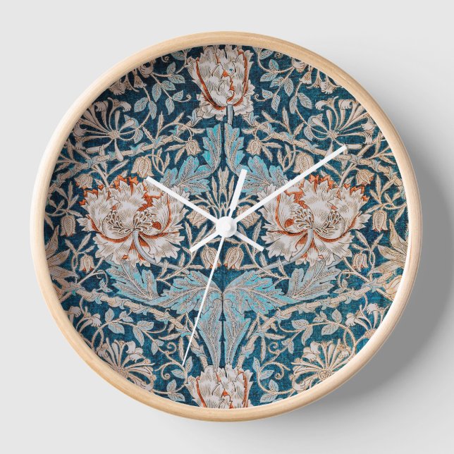 Honeysuckle, William Morris Clock (Front)