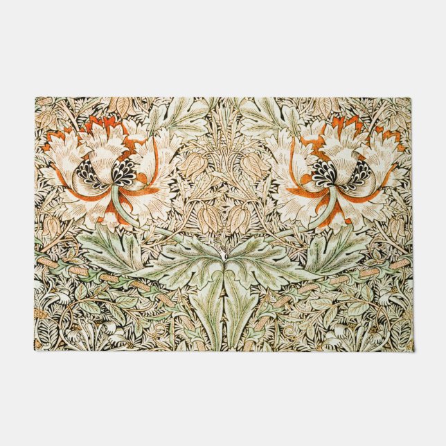 Honeysuckle, William Morris Doormat (Front)