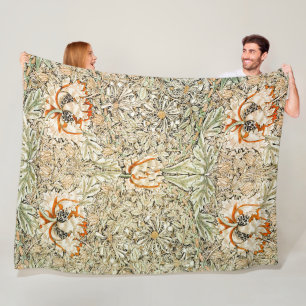 Honeysuckle, William Morris Fleece Blanket
