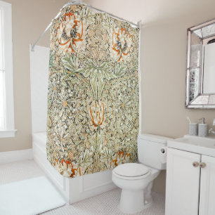 Honeysuckle, William Morris Shower Curtain