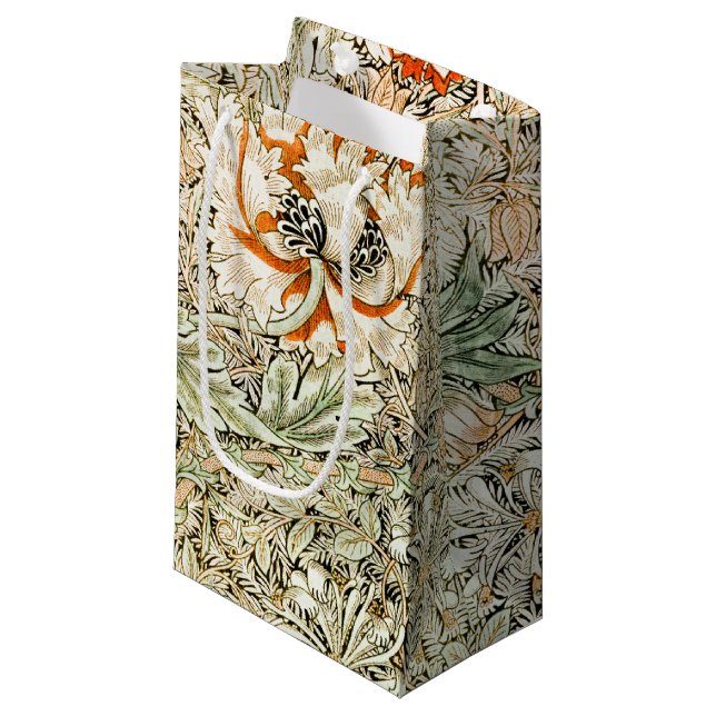 Honeysuckle, William Morris Small Gift Bag (Front Angled)