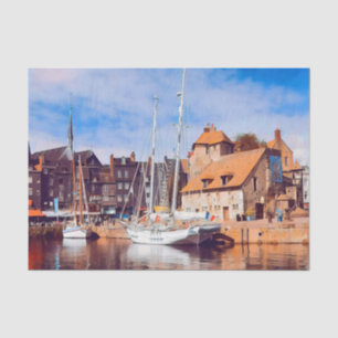 HONFLEUR - docking - old pier - panorama Tissue Paper