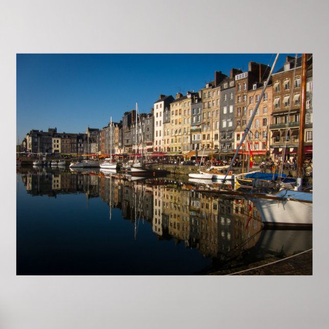Honfleur Harbor, France Poster (Front)