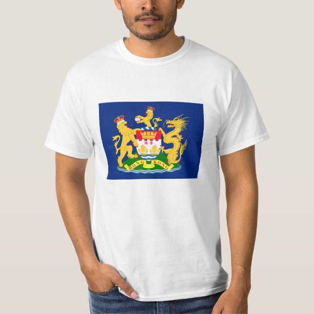 Hong Kong Autonomy Movement Flag - 龍獅香港旗/香港自治運動旗]] T-Shirt (Front)