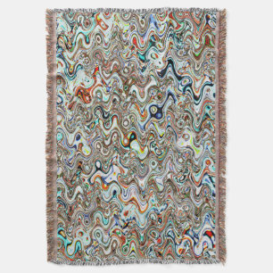 Hong Kong Boat Abstract 3, 2017   SVP Images Throw Blanket